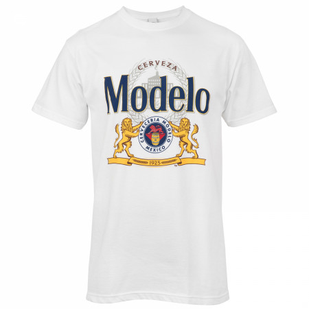 Modelo Cerveza Men's White T-Shirt
